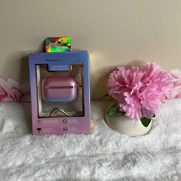 Press Play Protective Case + Ring for Apple AirPod Pro 💕 - Picture 3 of 6